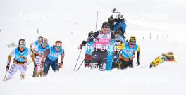 10.12.2023, Bad Gastein, Austria (AUT): Frida Erkers (SWE), Silje Oeyre Slind (NOR), Karolina Hedenstroem (SWE), Hanna Lodin (SWE), (l-r) - Ski Classics Bad Gastein Criterium - Bad Gastein (AUT). www.nordicfocus.com. © Reichert/NordicFocus. Every downloaded picture is fee-liable.