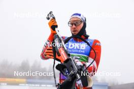 07.01.2024, Oberhof, Germany (GER): Simon Eder (AUT) - IBU World Cup Biathlon, relay men, Oberhof (GER). www.nordicfocus.com. © Manzoni/NordicFocus. Every downloaded picture is fee-liable.