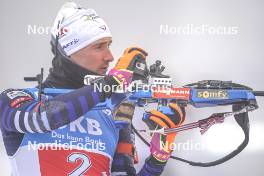 07.01.2024, Oberhof, Germany (GER): Fabien Claude (FRA) - IBU World Cup Biathlon, relay men, Oberhof (GER). www.nordicfocus.com. © Thibaut/NordicFocus. Every downloaded picture is fee-liable.