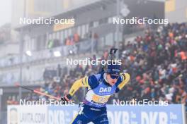 07.01.2024, Oberhof, Germany (GER): Martin Ponsiluoma (SWE) - IBU World Cup Biathlon, relay men, Oberhof (GER). www.nordicfocus.com. © Manzoni/NordicFocus. Every downloaded picture is fee-liable.