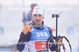 07.01.2024, Oberhof, Germany (GER): Fabien Claude (FRA) - IBU World Cup Biathlon, relay men, Oberhof (GER). www.nordicfocus.com. © Manzoni/NordicFocus. Every downloaded picture is fee-liable.