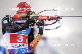 07.01.2024, Oberhof, Germany (GER): Roman Rees (GER) - IBU World Cup Biathlon, relay men, Oberhof (GER). www.nordicfocus.com. © Thibaut/NordicFocus. Every downloaded picture is fee-liable.