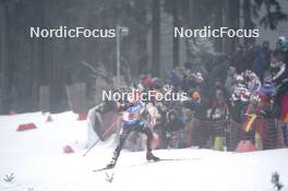 07.01.2024, Oberhof, Germany (GER): Roman Rees (GER) - IBU World Cup Biathlon, relay men, Oberhof (GER). www.nordicfocus.com. © Thibaut/NordicFocus. Every downloaded picture is fee-liable.