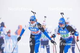 07.01.2024, Oberhof, Germany (GER): Rene Zahkna (EST), Kristo Siimer (EST), (l-r) - IBU World Cup Biathlon, relay men, Oberhof (GER). www.nordicfocus.com. © Manzoni/NordicFocus. Every downloaded picture is fee-liable.