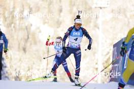 14.01.2024, Ruhpolding, Germany (GER): Lou Jeanmonnot (FRA) - IBU World Cup Biathlon, pursuit women, Ruhpolding (GER). www.nordicfocus.com. © Thibaut/NordicFocus. Every downloaded picture is fee-liable.