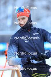 11.01.2024, Ruhpolding, Germany (GER): Niklas Hartweg (SUI) - IBU World Cup Biathlon, relay men, Ruhpolding (GER). www.nordicfocus.com. © Manzoni/NordicFocus. Every downloaded picture is fee-liable.
