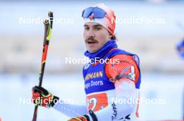 11.01.2024, Ruhpolding, Germany (GER): Adam Runnalls (CAN) - IBU World Cup Biathlon, relay men, Ruhpolding (GER). www.nordicfocus.com. © Manzoni/NordicFocus. Every downloaded picture is fee-liable.