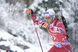 13.01.2024, Ruhpolding, Germany (GER): Simon Eder (AUT) - IBU World Cup Biathlon, sprint men, Ruhpolding (GER). www.nordicfocus.com. © Thibaut/NordicFocus. Every downloaded picture is fee-liable.