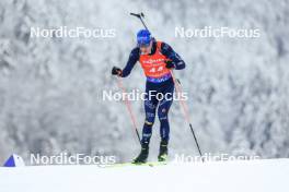 13.01.2024, Ruhpolding, Germany (GER): Lukas Hofer (ITA) - IBU World Cup Biathlon, sprint men, Ruhpolding (GER). www.nordicfocus.com. © Manzoni/NordicFocus. Every downloaded picture is fee-liable.