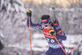 13.01.2024, Ruhpolding, Germany (GER): Tommaso Giacomel (ITA) - IBU World Cup Biathlon, sprint men, Ruhpolding (GER). www.nordicfocus.com. © Thibaut/NordicFocus. Every downloaded picture is fee-liable.
