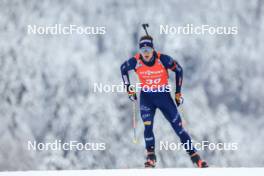 13.01.2024, Ruhpolding, Germany (GER): Didier Bionaz (ITA) - IBU World Cup Biathlon, sprint men, Ruhpolding (GER). www.nordicfocus.com. © Manzoni/NordicFocus. Every downloaded picture is fee-liable.