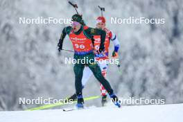 13.01.2024, Ruhpolding, Germany (GER): Jokubas Mackine (LTU) - IBU World Cup Biathlon, sprint men, Ruhpolding (GER). www.nordicfocus.com. © Manzoni/NordicFocus. Every downloaded picture is fee-liable.