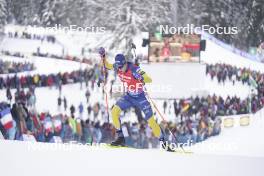 13.01.2024, Ruhpolding, Germany (GER): Martin Ponsiluoma (SWE) - IBU World Cup Biathlon, sprint men, Ruhpolding (GER). www.nordicfocus.com. © Thibaut/NordicFocus. Every downloaded picture is fee-liable.