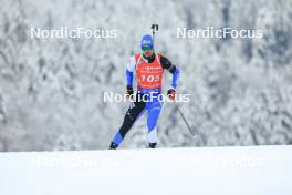 13.01.2024, Ruhpolding, Germany (GER): Raido Raenkel (EST) - IBU World Cup Biathlon, sprint men, Ruhpolding (GER). www.nordicfocus.com. © Manzoni/NordicFocus. Every downloaded picture is fee-liable.
