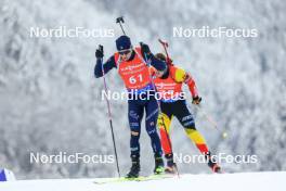 13.01.2024, Ruhpolding, Germany (GER): Elia Zeni (ITA) - IBU World Cup Biathlon, sprint men, Ruhpolding (GER). www.nordicfocus.com. © Manzoni/NordicFocus. Every downloaded picture is fee-liable.