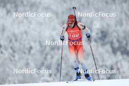 13.01.2024, Ruhpolding, Germany (GER): Sandro Bovisi (SUI) - IBU World Cup Biathlon, sprint men, Ruhpolding (GER). www.nordicfocus.com. © Manzoni/NordicFocus. Every downloaded picture is fee-liable.