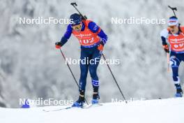 13.01.2024, Ruhpolding, Germany (GER): Jake Brown (USA) - IBU World Cup Biathlon, sprint men, Ruhpolding (GER). www.nordicfocus.com. © Manzoni/NordicFocus. Every downloaded picture is fee-liable.