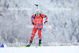 13.01.2024, Ruhpolding, Germany (GER): Felix Leitner (AUT) - IBU World Cup Biathlon, sprint men, Ruhpolding (GER). www.nordicfocus.com. © Manzoni/NordicFocus. Every downloaded picture is fee-liable.