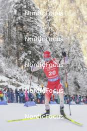 13.01.2024, Ruhpolding, Germany (GER): Niklas Hartweg (SUI) - IBU World Cup Biathlon, sprint men, Ruhpolding (GER). www.nordicfocus.com. © Thibaut/NordicFocus. Every downloaded picture is fee-liable.