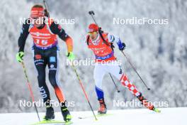 13.01.2024, Ruhpolding, Germany (GER): Kresimir Crnkovic (CRO) - IBU World Cup Biathlon, sprint men, Ruhpolding (GER). www.nordicfocus.com. © Manzoni/NordicFocus. Every downloaded picture is fee-liable.