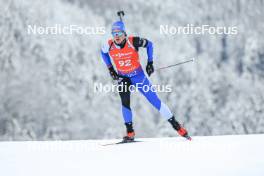 13.01.2024, Ruhpolding, Germany (GER): Mehis Udam (EST) - IBU World Cup Biathlon, sprint men, Ruhpolding (GER). www.nordicfocus.com. © Manzoni/NordicFocus. Every downloaded picture is fee-liable.