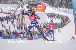 13.01.2024, Ruhpolding, Germany (GER): Tommaso Giacomel (ITA) - IBU World Cup Biathlon, sprint men, Ruhpolding (GER). www.nordicfocus.com. © Thibaut/NordicFocus. Every downloaded picture is fee-liable.