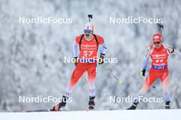 13.01.2024, Ruhpolding, Germany (GER): Adam Runnalls (CAN) - IBU World Cup Biathlon, sprint men, Ruhpolding (GER). www.nordicfocus.com. © Manzoni/NordicFocus. Every downloaded picture is fee-liable.