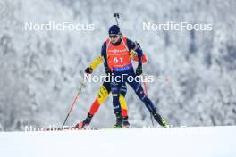 13.01.2024, Ruhpolding, Germany (GER): Elia Zeni (ITA) - IBU World Cup Biathlon, sprint men, Ruhpolding (GER). www.nordicfocus.com. © Manzoni/NordicFocus. Every downloaded picture is fee-liable.