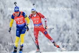 13.01.2024, Ruhpolding, Germany (GER): Simon Eder (AUT) - IBU World Cup Biathlon, sprint men, Ruhpolding (GER). www.nordicfocus.com. © Manzoni/NordicFocus. Every downloaded picture is fee-liable.