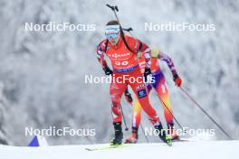 13.01.2024, Ruhpolding, Germany (GER): Magnus Oberhauser (AUT) - IBU World Cup Biathlon, sprint men, Ruhpolding (GER). www.nordicfocus.com. © Manzoni/NordicFocus. Every downloaded picture is fee-liable.