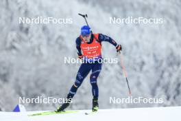 13.01.2024, Ruhpolding, Germany (GER): Lukas Hofer (ITA) - IBU World Cup Biathlon, sprint men, Ruhpolding (GER). www.nordicfocus.com. © Manzoni/NordicFocus. Every downloaded picture is fee-liable.