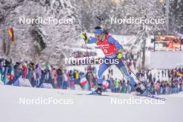 13.01.2024, Ruhpolding, Germany (GER): Taras Lesiuk (UKR) - IBU World Cup Biathlon, sprint men, Ruhpolding (GER). www.nordicfocus.com. © Thibaut/NordicFocus. Every downloaded picture is fee-liable.