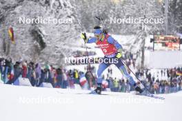 13.01.2024, Ruhpolding, Germany (GER): Taras Lesiuk (UKR) - IBU World Cup Biathlon, sprint men, Ruhpolding (GER). www.nordicfocus.com. © Thibaut/NordicFocus. Every downloaded picture is fee-liable.