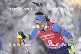 13.01.2024, Ruhpolding, Germany (GER): Taras Lesiuk (UKR) - IBU World Cup Biathlon, sprint men, Ruhpolding (GER). www.nordicfocus.com. © Thibaut/NordicFocus. Every downloaded picture is fee-liable.