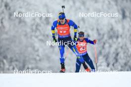 13.01.2024, Ruhpolding, Germany (GER): Denys Nasyko (UKR) - IBU World Cup Biathlon, sprint men, Ruhpolding (GER). www.nordicfocus.com. © Manzoni/NordicFocus. Every downloaded picture is fee-liable.