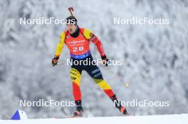 13.01.2024, Ruhpolding, Germany (GER): Florent Claude (BEL) - IBU World Cup Biathlon, sprint men, Ruhpolding (GER). www.nordicfocus.com. © Manzoni/NordicFocus. Every downloaded picture is fee-liable.