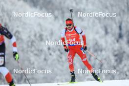 13.01.2024, Ruhpolding, Germany (GER): Kacper Gunka (POL) - IBU World Cup Biathlon, sprint men, Ruhpolding (GER). www.nordicfocus.com. © Manzoni/NordicFocus. Every downloaded picture is fee-liable.