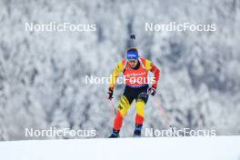 13.01.2024, Ruhpolding, Germany (GER): Thierry Langer (BEL) - IBU World Cup Biathlon, sprint men, Ruhpolding (GER). www.nordicfocus.com. © Manzoni/NordicFocus. Every downloaded picture is fee-liable.