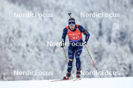 13.01.2024, Ruhpolding, Germany (GER): Didier Bionaz (ITA) - IBU World Cup Biathlon, sprint men, Ruhpolding (GER). www.nordicfocus.com. © Manzoni/NordicFocus. Every downloaded picture is fee-liable.