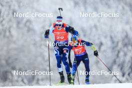 13.01.2024, Ruhpolding, Germany (GER): Otto Invenius (FIN) - IBU World Cup Biathlon, sprint men, Ruhpolding (GER). www.nordicfocus.com. © Manzoni/NordicFocus. Every downloaded picture is fee-liable.