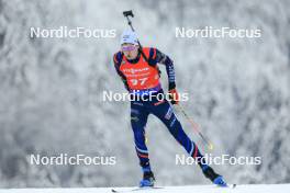 13.01.2024, Ruhpolding, Germany (GER): Valentin Lejeune (FRA) - IBU World Cup Biathlon, sprint men, Ruhpolding (GER). www.nordicfocus.com. © Manzoni/NordicFocus. Every downloaded picture is fee-liable.