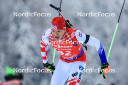 13.01.2024, Ruhpolding, Germany (GER): Matija Legovic (CRO) - IBU World Cup Biathlon, sprint men, Ruhpolding (GER). www.nordicfocus.com. © Manzoni/NordicFocus. Every downloaded picture is fee-liable.