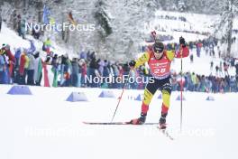 13.01.2024, Ruhpolding, Germany (GER): Florent Claude (BEL) - IBU World Cup Biathlon, sprint men, Ruhpolding (GER). www.nordicfocus.com. © Thibaut/NordicFocus. Every downloaded picture is fee-liable.