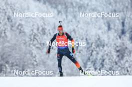 13.01.2024, Ruhpolding, Germany (GER): Philipp Nawrath (GER) - IBU World Cup Biathlon, sprint men, Ruhpolding (GER). www.nordicfocus.com. © Manzoni/NordicFocus. Every downloaded picture is fee-liable.