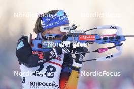 12.01.2024, Ruhpolding, Germany (GER): Franziska Preuss (GER) - IBU World Cup Biathlon, sprint women, Ruhpolding (GER). www.nordicfocus.com. © Thibaut/NordicFocus. Every downloaded picture is fee-liable.