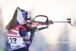 12.01.2024, Ruhpolding, Germany (GER): Jeanne Richard (FRA) - IBU World Cup Biathlon, sprint women, Ruhpolding (GER). www.nordicfocus.com. © Thibaut/NordicFocus. Every downloaded picture is fee-liable.