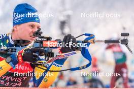 09.01.2024, Ruhpolding, Germany (GER): Emil Nykvist (SWE) - IBU World Cup Biathlon, training, Ruhpolding (GER). www.nordicfocus.com. © Thibaut/NordicFocus. Every downloaded picture is fee-liable.