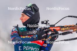 09.01.2024, Ruhpolding, Germany (GER): Eric Perrot (FRA) - IBU World Cup Biathlon, training, Ruhpolding (GER). www.nordicfocus.com. © Thibaut/NordicFocus. Every downloaded picture is fee-liable.