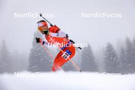 18.01.2024, Antholz, Italy (ITA): Christian Gow (CAN) - IBU World Cup Biathlon, short individual men, Antholz (ITA). www.nordicfocus.com. © Manzoni/NordicFocus. Every downloaded picture is fee-liable.