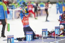 18.01.2024, Antholz, Italy (ITA): Taras Lesiuk (UKR) - IBU World Cup Biathlon, short individual men, Antholz (ITA). www.nordicfocus.com. © Thibaut/NordicFocus. Every downloaded picture is fee-liable.